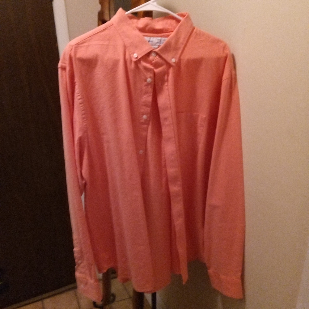 GAP XL Slim fit oxford shirt salmon color